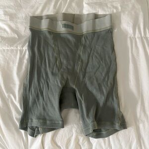 Skims pajama shorts in sage